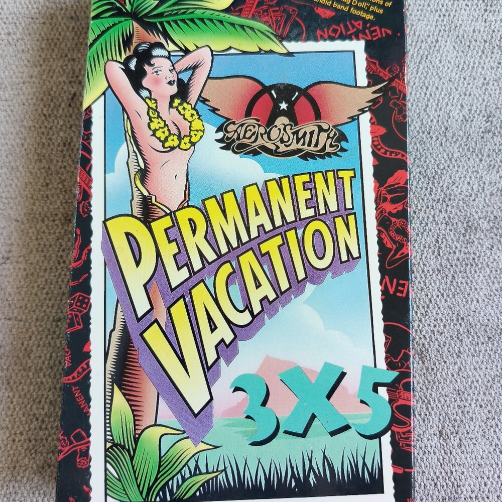 AEROSMITH 3 X 5  BOOTLEG MUSIC VIDEO VHS TAPE